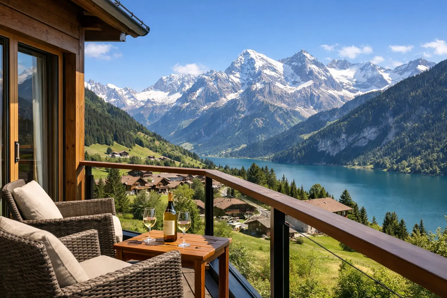 Ferienwohnung Schweiz mit Bergblick finden