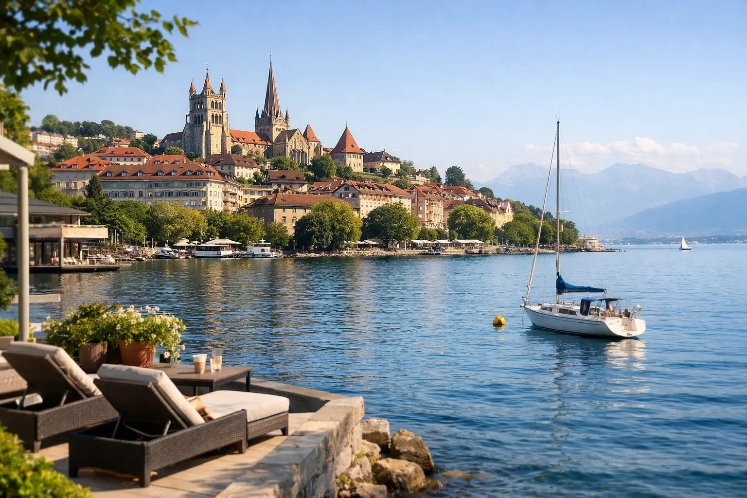 Holiday Rentals Lausanne for Lake and Old Town
