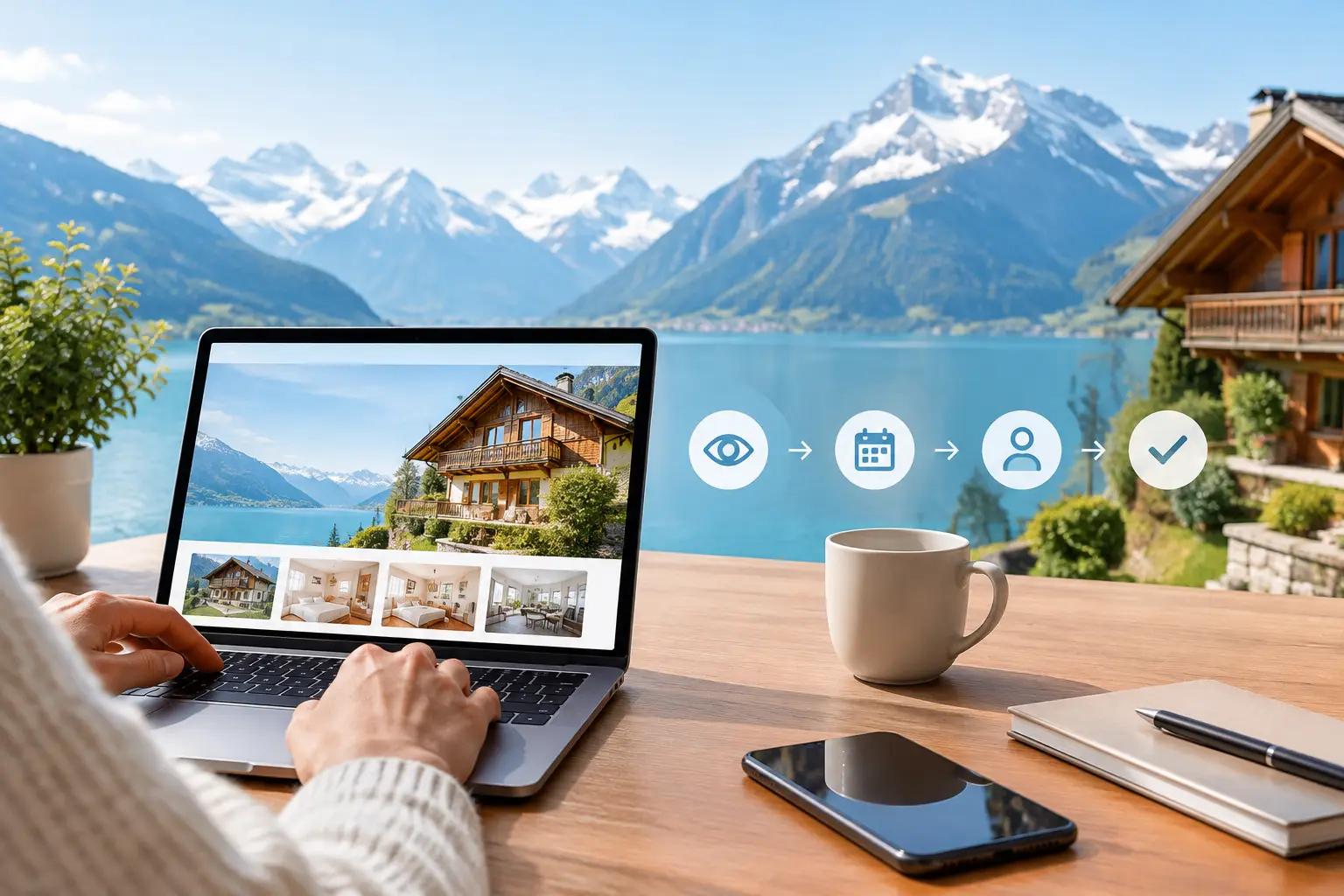 A Booking Funnel Example for Swiss Vacation Rentals